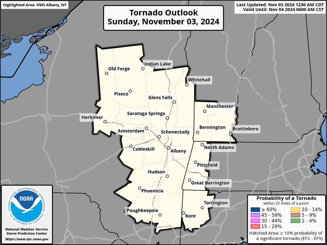 Day 1 Tornado Threat Outlook