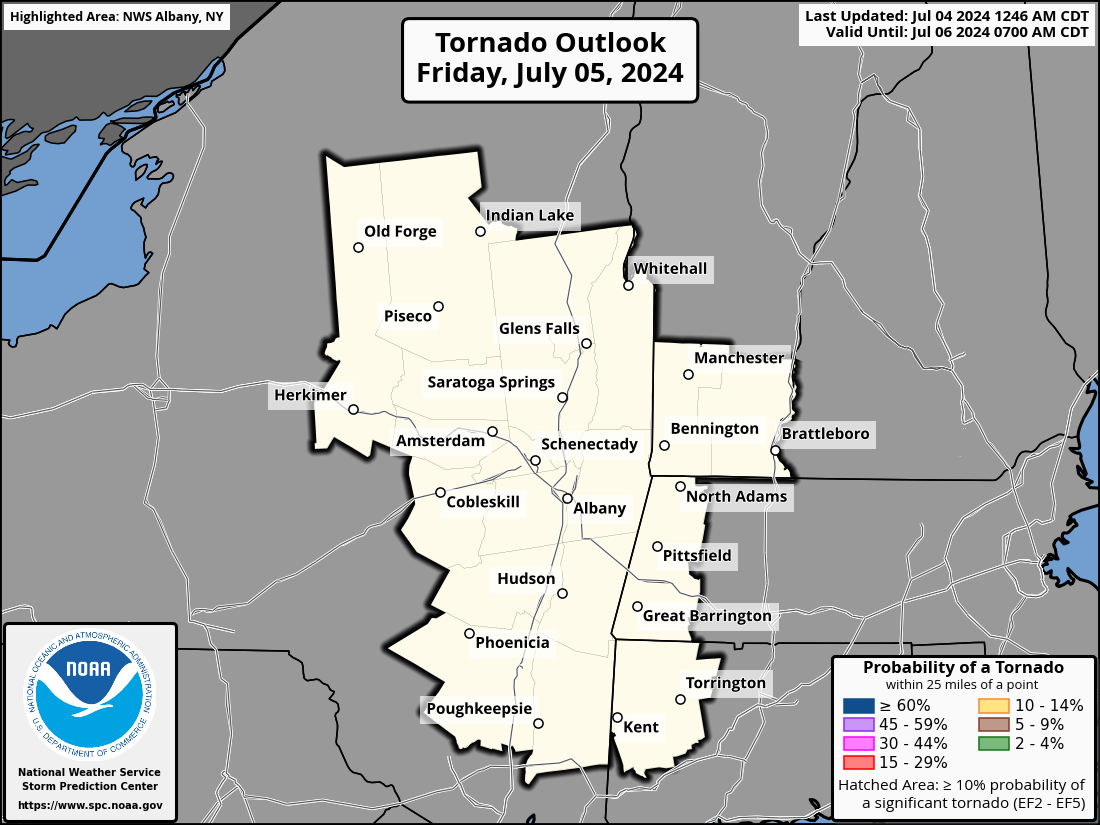 Day 2 Tornado Threat Outlook