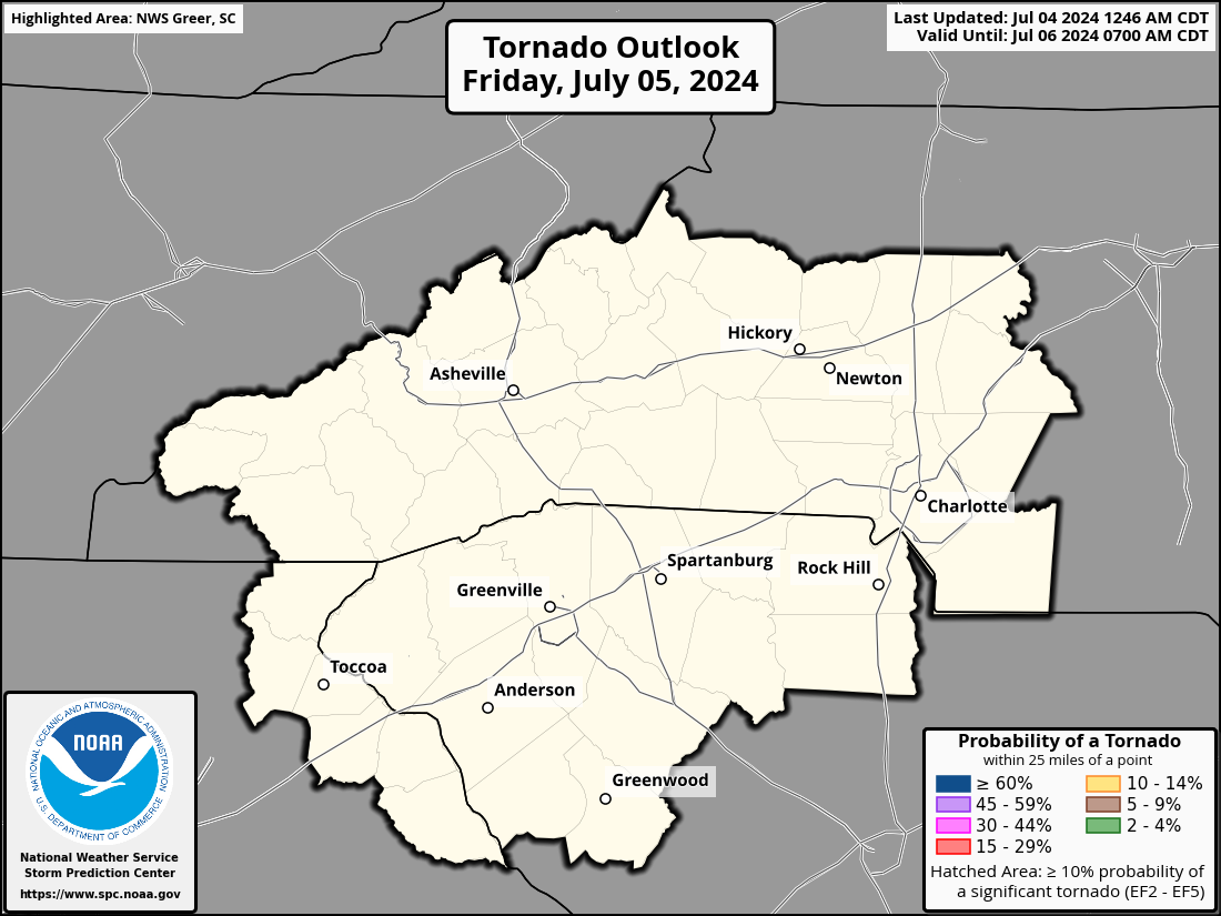 SPC Day 1 Tornado Probability